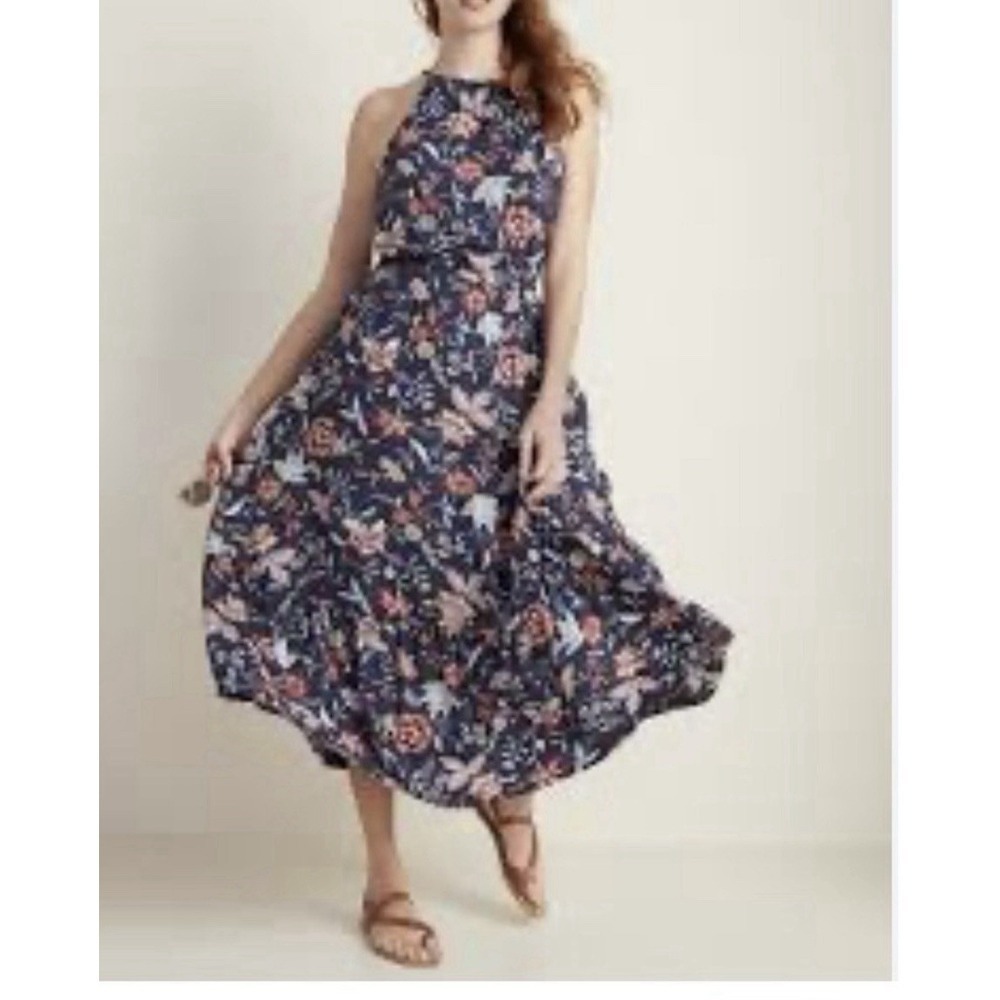 Old‎ Navy Women's Maxi Dress Floral Print  Size Large Tropical Summer Beach